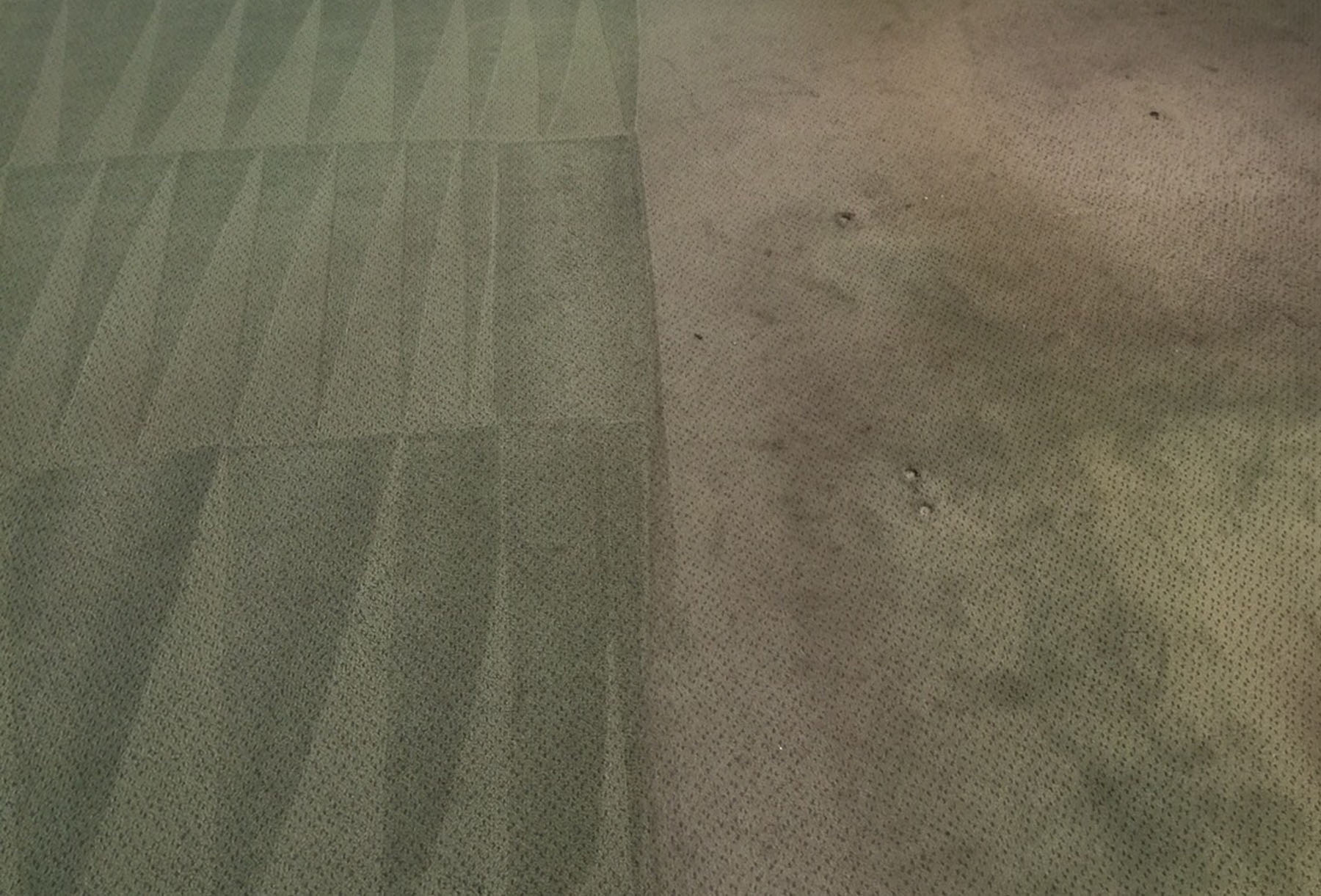 Example of synthetic carpet cleaning